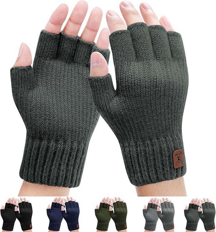 Coonoor Strickhandschuhe Winter-Fingerlose Strickhandschuhe, Thermo-Fingerhandschuhe von Coonoor