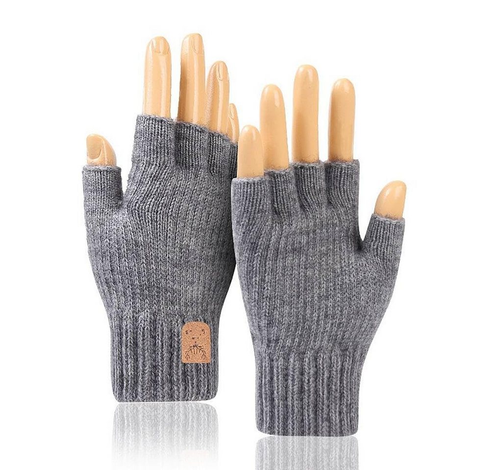 Coonoor Strickhandschuhe Winterhandschuhe mit Fleecefutter,Touchscreen Thermohandschuhe Weihnachten Warme Handschuhe für Herren und Damen von Coonoor