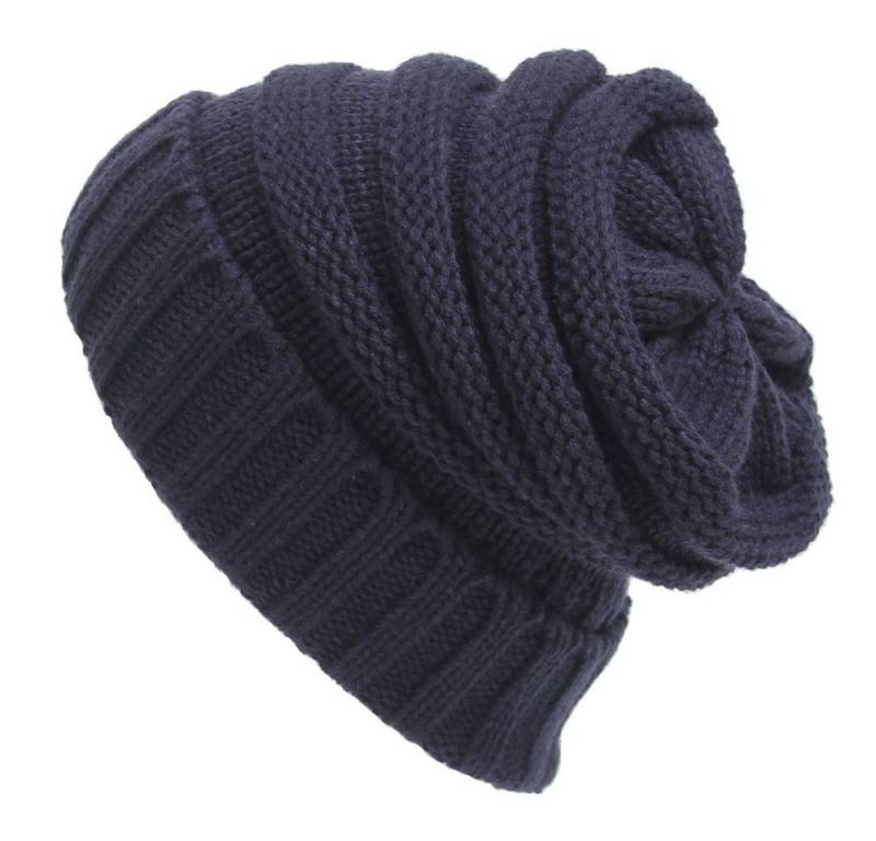 Coonoor Strickmütze Damen Slouch Beanie Mütze Street Style Grobstrick Wintermützen von Coonoor