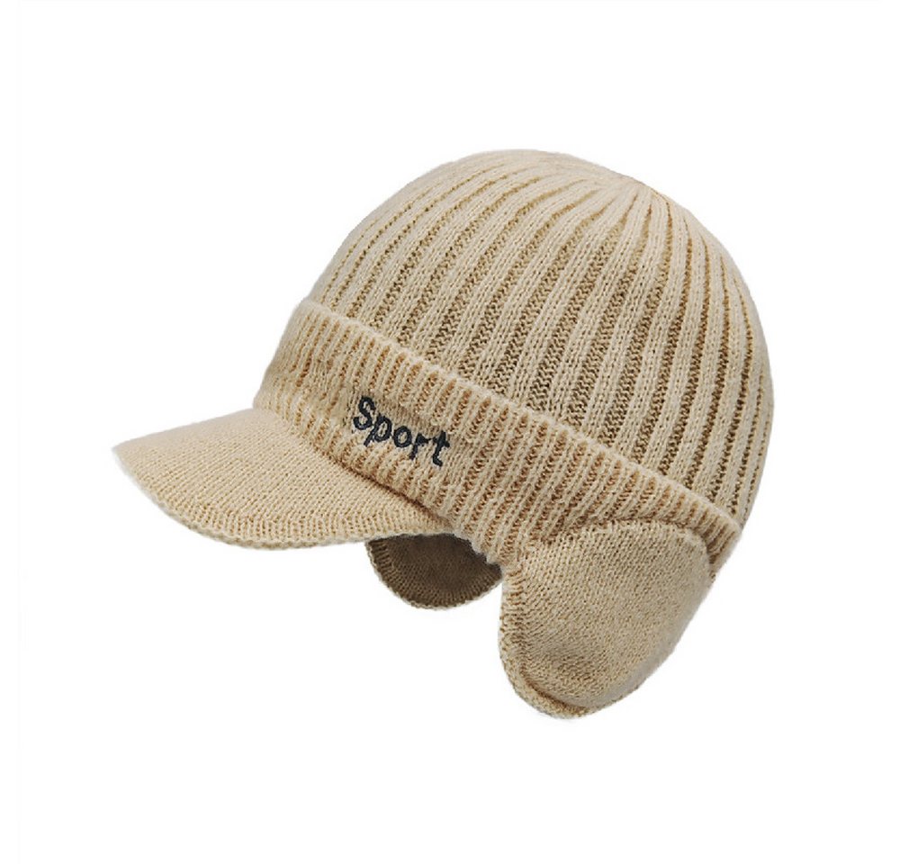 Coonoor Strickmütze Ohrenschützer Mützefür Herren & Damen, Wintermütze mit Fleece (1-St) Dicke Strickmütze für Ski & Fahrrad, winddicht, warm, Stretch-Kappe von Coonoor
