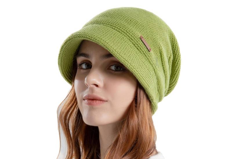 Coonoor Strickmütze Wollmütze WinterMütze Warme Slouchy Strickmütze Mit Breiter Krempe von Coonoor