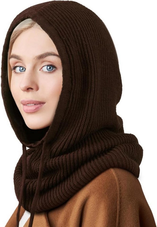 Coonoor Strickmütze Wintermützen für Damen Strickmütze mit Kordelzug von Coonoor