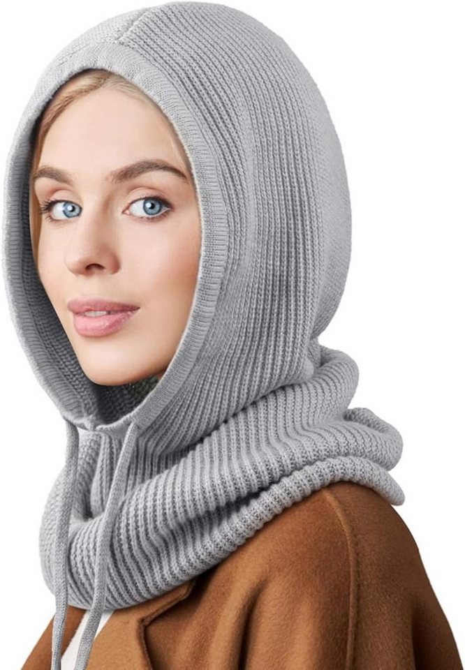 Coonoor Strickmütze Wintermützen für Damen Strickmütze mit Kordelzug von Coonoor