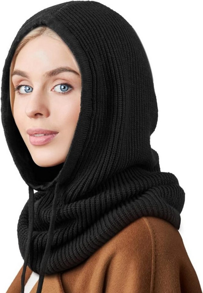 Coonoor Strickmütze Wintermützen für Damen Strickmütze mit Kordelzug von Coonoor