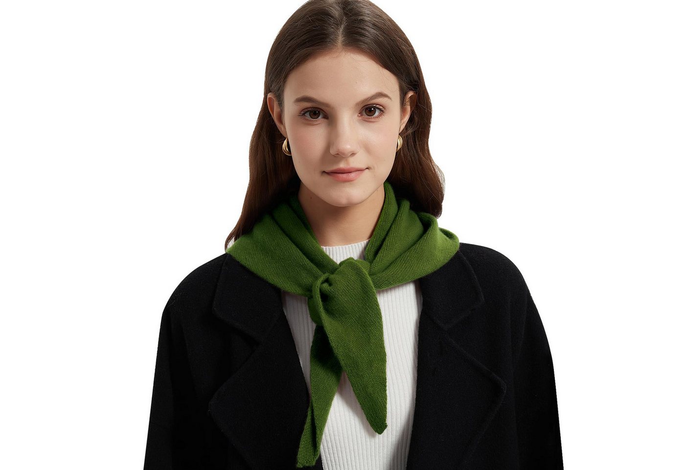 Coonoor Strickschal Modeschal Warmer Dreiecksschal für Damen Strickschal, leichter Schal 110 x 37 cm, weich von Coonoor
