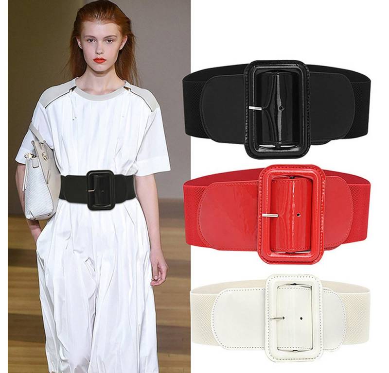 Coonoor Taillengürtel Damen Verstellbarer Taillengürtel, 7.5cm breiter Retro Gürtel von Coonoor