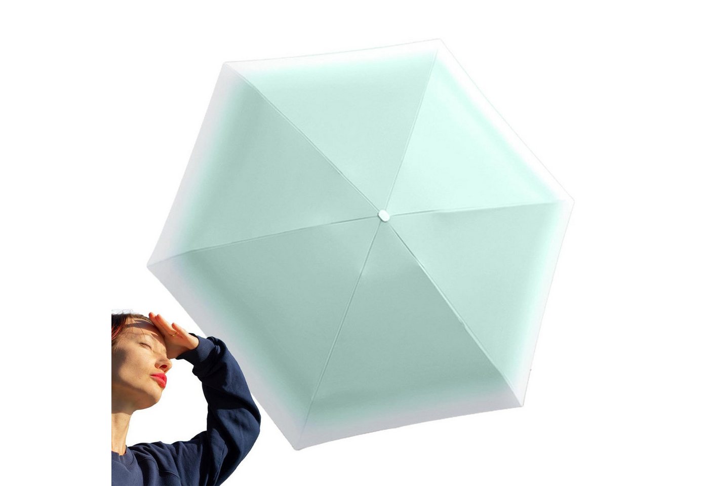 Coonoor Taschenregenschirm Winddichter Mini Reise Klappschirm.UPF 50+Sonnenschutz und Regenschutz, Kompakte Bauweise, Geeignet für Tasche, Umweltfreundliche Stoff von Coonoor