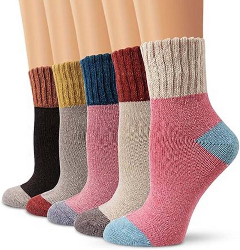Coonoor Thermosocken Damen Socken Winter Socken 5 Paar atmungsaktiv warm (5-Paar) von Coonoor