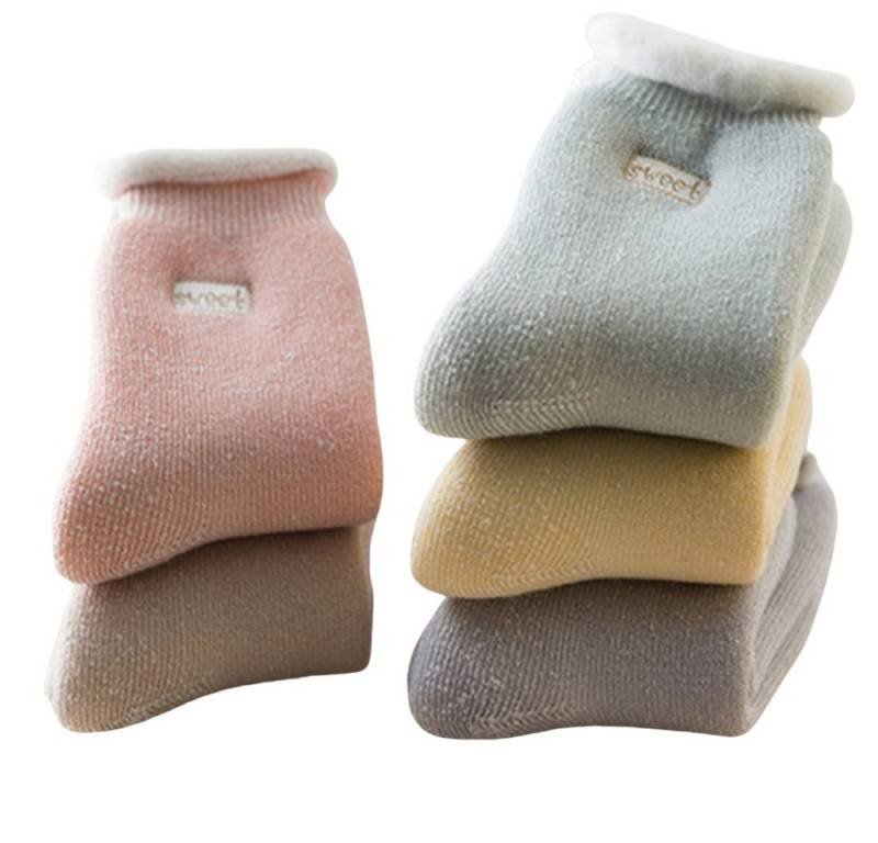 Coonoor Thermosocken Damen Thermosocken Kuschelsocken Winter Warme Dicke Süß Haussocken (2-Paar) von Coonoor