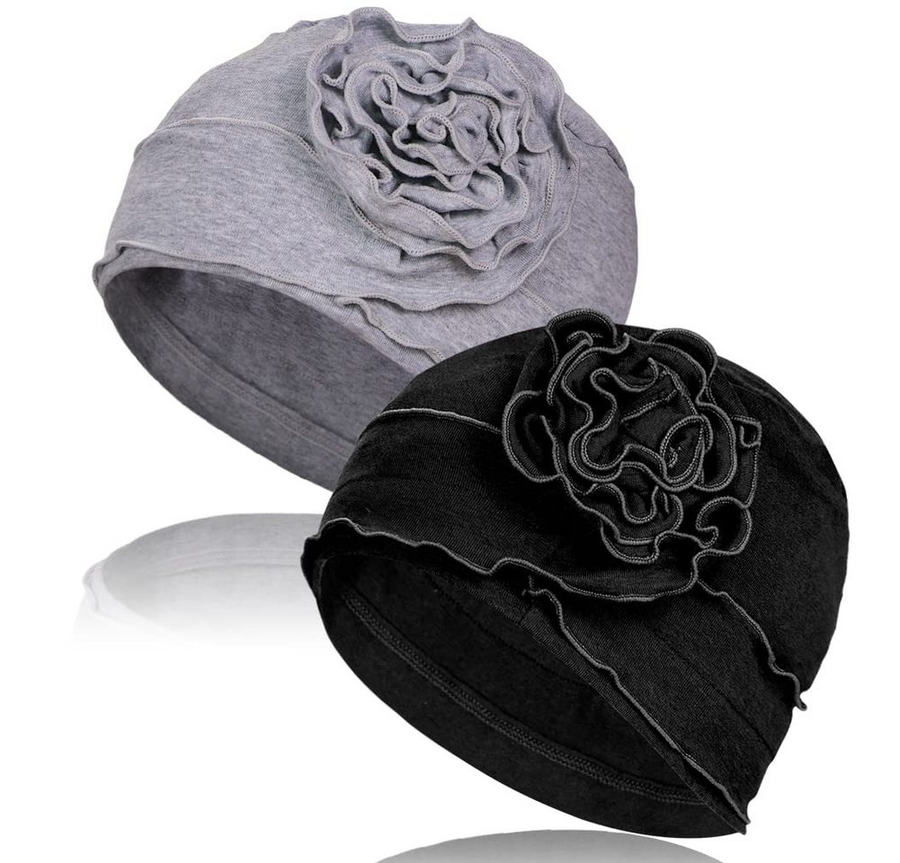 Coonoor Turbanmütze 2er Pack Turban Damen Hijab Cap Klassische Slouch Beanie Mütze (2-St) von Coonoor