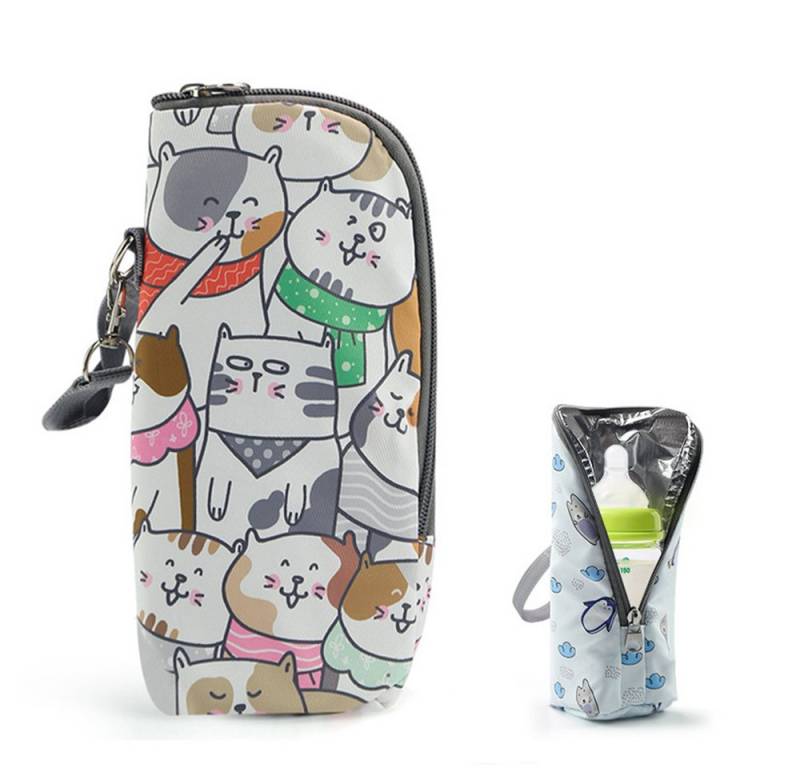 Coonoor Wickeltasche Baby Flaschen Isolierbeutel Tragbare Isoliertasche für Milchflaschen von Coonoor