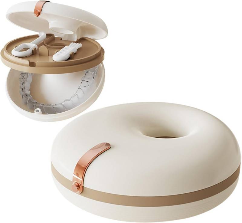 Coonoor Zahndose Zahnprothesendose für Prothesen & Zahnspangen 9 x 9 x 3cm von Coonoor