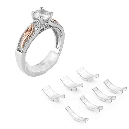 18 Stück Ring Verkleinerung Unsichtbarer Ringgrößenversteller Silikon für Lose Ringe, 2 Stile Ringverkleinerer, 11 Größen Ring Sizer Adjuster für Herren und Damen von Coopache