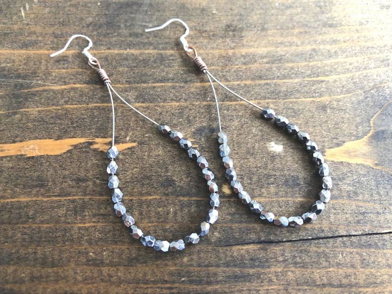 Handgemachte Ohrringe Aus Gitarrensaiten 925Er Silber Ohrhaken Sterlingsilber von CooperAndCoNash