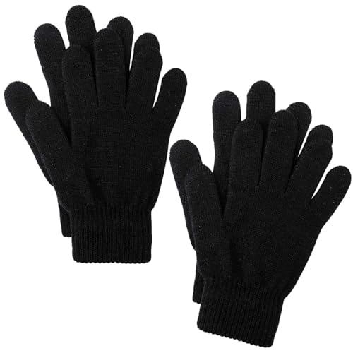 Cooraby 2 Paar Winter Magic Gloves Classic Strick Warme Handschuhe Zubehör für Mann, Frau oder Teens Cooraby 2 Paar Winter Magic Gloves Classic Strick Warme Handschuhe Zubehör für Mann, Frau oder Teens von Cooraby