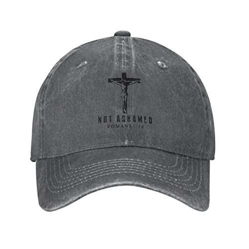 Coordaya Religiöser christlicher Glaube Jesus Retro Sport Denim Cap, Deep Heather, One size von Coordaya