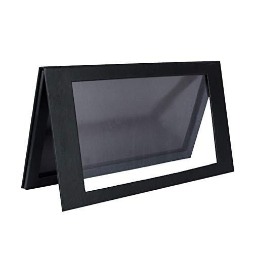 Coosei Magnetische Make-up-Palette für Lidschatten, einschichtige magnetische Lidschatten-Palette, leere Palette, transparentes Fenster, schwarze große Make-up-Palette von Coosei