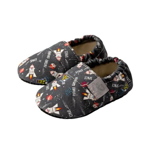 Copa cop Barfußschuhe Kinder Kitaschuhe & Hausschuhe - Barefoot (Graue Raketen, EU Schuhgrößensystem, Kleinkind, Numerisch (von/bis), M, 26, 27) von Copa cop