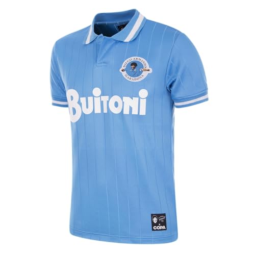 copa 425 - Maradona x Napoli 1986 Retro Trikot blau Gr. S von COPA
