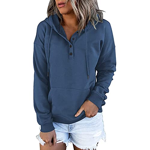 Copelsie Pullover Damen elegant, Hoodie Damen reißverschluss, Damen Kapuzenpullover Sport Langarm Farbabstimmung Leichter Basic Pullover Hoodie Farbkontrast Patchwork Kapuze Tasche Sweatshirt Top von Copelsie