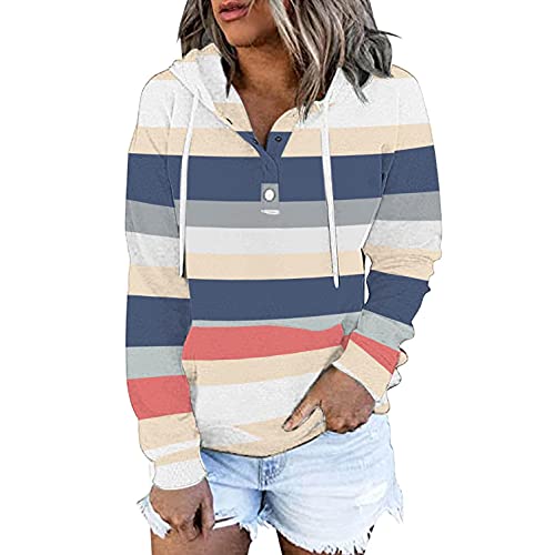 Copelsie Pullover Damen sexy, Winterjacke Damen lang, Hoodie Damen Oversize, Damen Sweatjacke Hoodie Sweatshirt Kapuzenpullover Kapuzenjacke Pullover Oberteile Pulli mit Kapuzen und Zip, Z2-blau, S von Copelsie