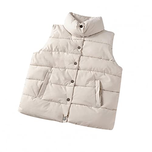 Jacke Damen schwarz, Daunenweste Damen Lang Wintermantel Vest mit Kapuze Ärmellose Warmer Daunenmantel mit Taschen Steppweste Daunenjacke Steppjacke Outdoor Weste von Copelsie