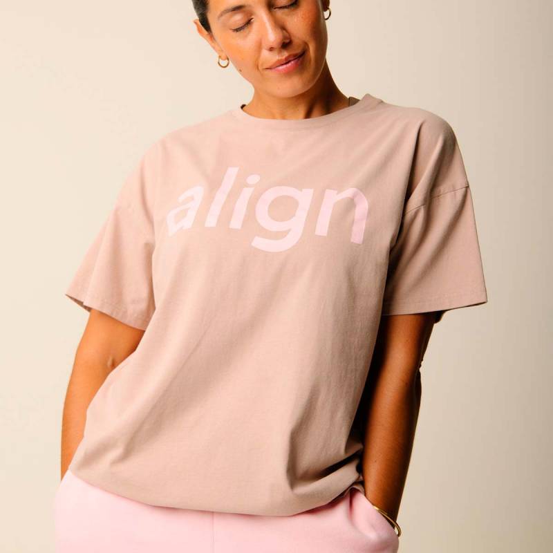 Copenhagen Cartel x Align by Blume T-Shirt, Braun, Größe: L, Damen von Copenhagen Cartel
