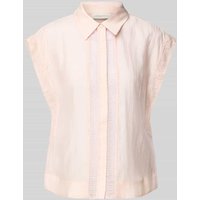 Copenhagen Muse Bluse mit Kappärmeln und verdeckter Knopfleiste Modell 'MOLLY' in Hellrosa, Größe L von Copenhagen Muse