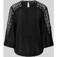 Copenhagen Muse Blusenshirt aus Lyocell-Mix mit Häkelspitze in Black, Größe XS von Copenhagen Muse