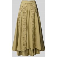 Copenhagen Muse Midirock in A-Linie Modell 'COLE' in Khaki, Größe L von Copenhagen Muse