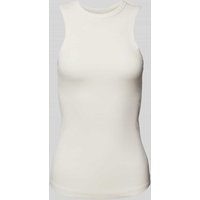 Copenhagen Muse Tanktop in Ripp-Optik in Offwhite, Größe L von Copenhagen Muse