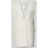 Copenhagen Muse Weste mit V-Ausschnitt und Pattentaschen Modell 'BRIE' in Offwhite, Größe L von Copenhagen Muse