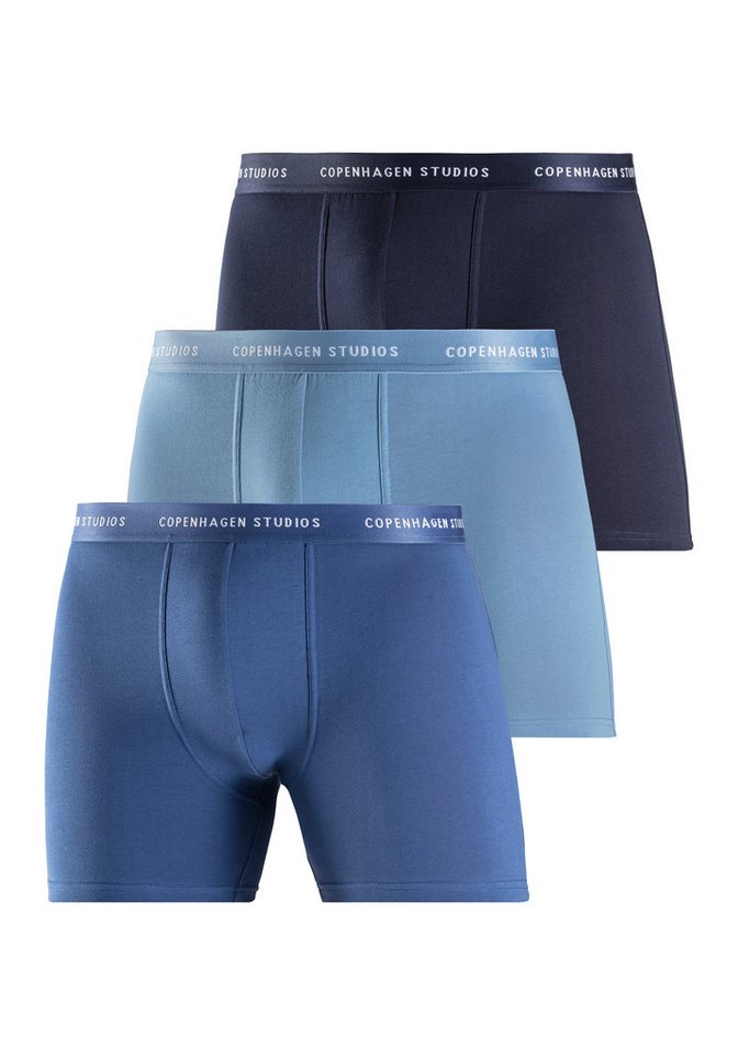 Copenhagen Studios Langer Boxer Boxershorts für Herren (Packung, 3-St) mit längerem Bein und Logobund von Copenhagen Studios