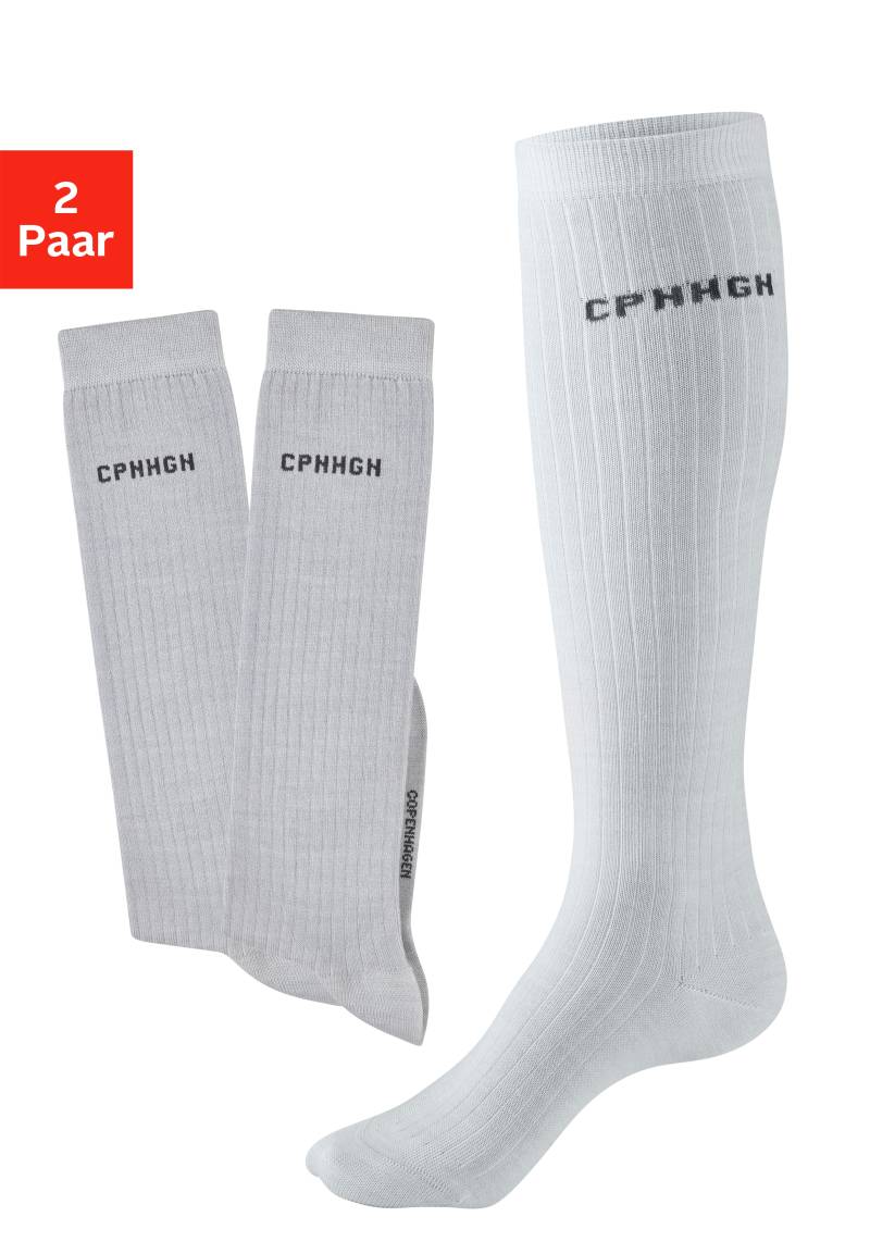 Copenhagen Studios Kniestrümpfe Packung, 2 Paar tlg. mit weicher wärmender Wolle von Copenhagen Studios