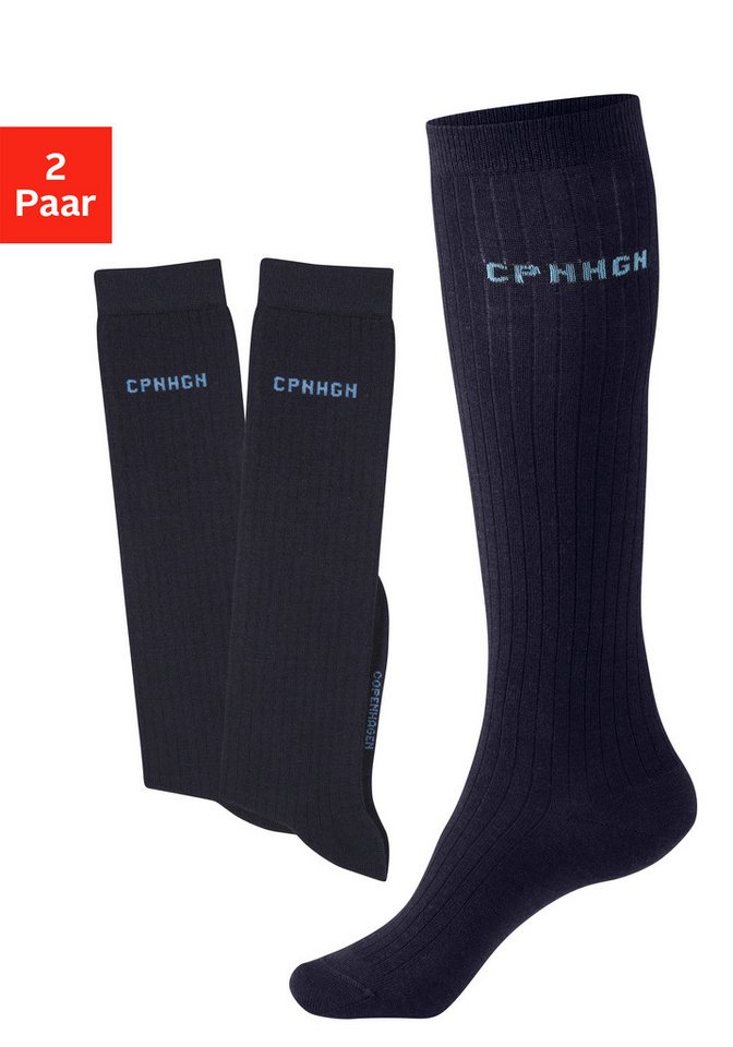 Copenhagen Studios Kniestrümpfe (Packung, 2-Paar) mit weicher wärmender Wolle von Copenhagen Studios