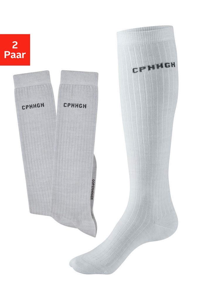 Copenhagen Studios Kniestrümpfe (Packung, 2-Paar) mit weicher wärmender Wolle von Copenhagen Studios