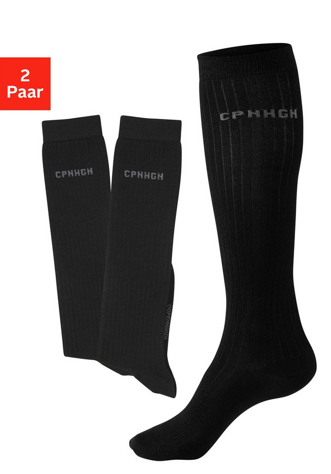 Copenhagen Studios Kniestrümpfe (Packung, 2-Paar) mit weicher wärmender Wolle von Copenhagen Studios