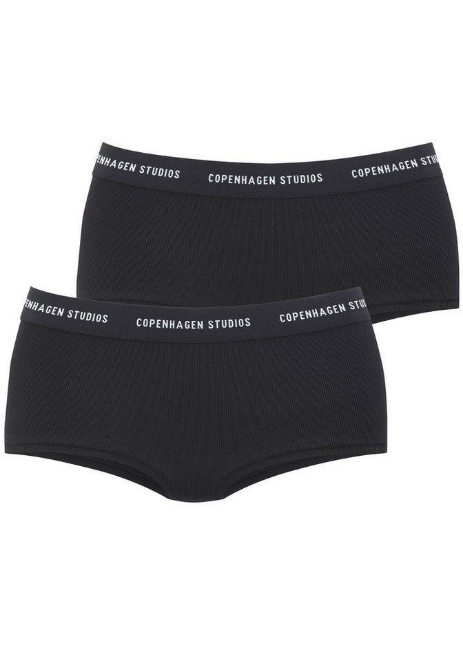 Copenhagen Studios Panty mit softem Logobund (2er-Pack) aus gerippter Bio-Baumwollqualität von Copenhagen Studios
