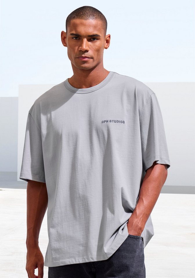 Copenhagen Studios T-Shirt mit hochwertiger Logostickerei, Loose-fit, Oversize-Shirt aus heavy Bio-Baumwoll-Qualität von Copenhagen Studios