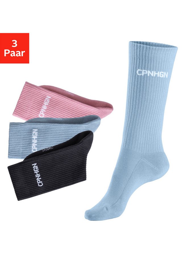 Copenhagen Studios Tennissocken (Packung, 3-Paar) mit Halbfußfrottee von Copenhagen Studios