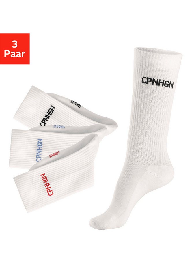 Copenhagen Studios Tennissocken (Packung, 3-Paar) mit Halbfußfrottee von Copenhagen Studios