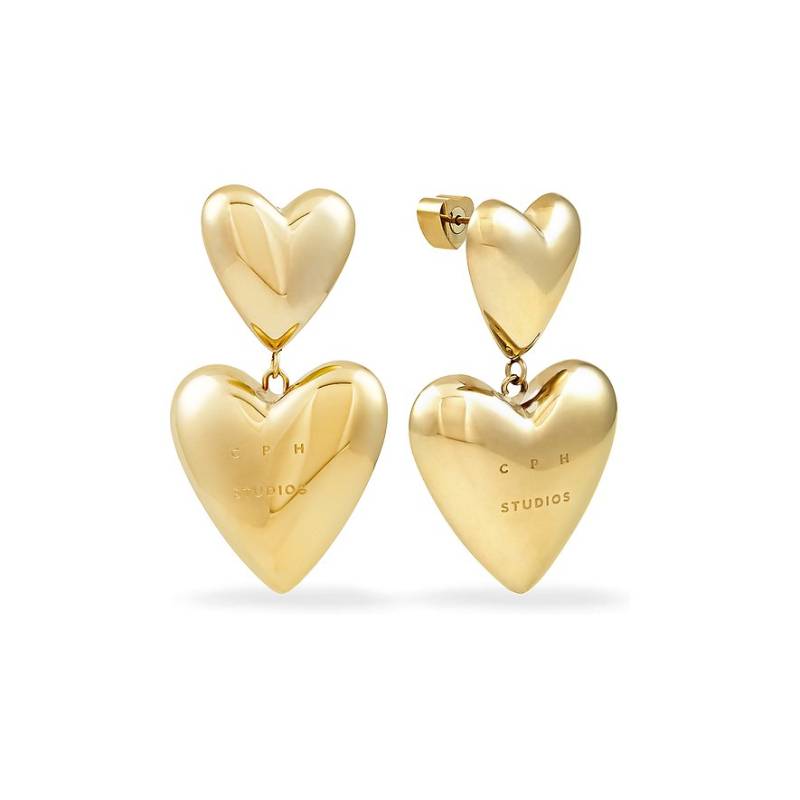 Copenhagen Studios Ohrhänger Puffy Hearts CPJ-0001-E-40 Edelstahl von Copenhagen Studios