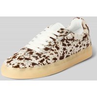 Copenhagen Sneaker aus echtem Leder mit Allover-Animal-Print in Weiss, Größe 38 von Copenhagen