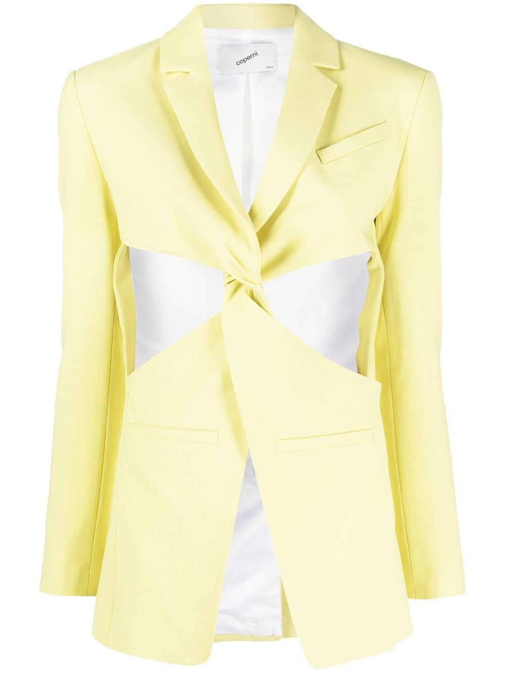 Coperni Blazer mit Cut-Outs - Gelb von Coperni