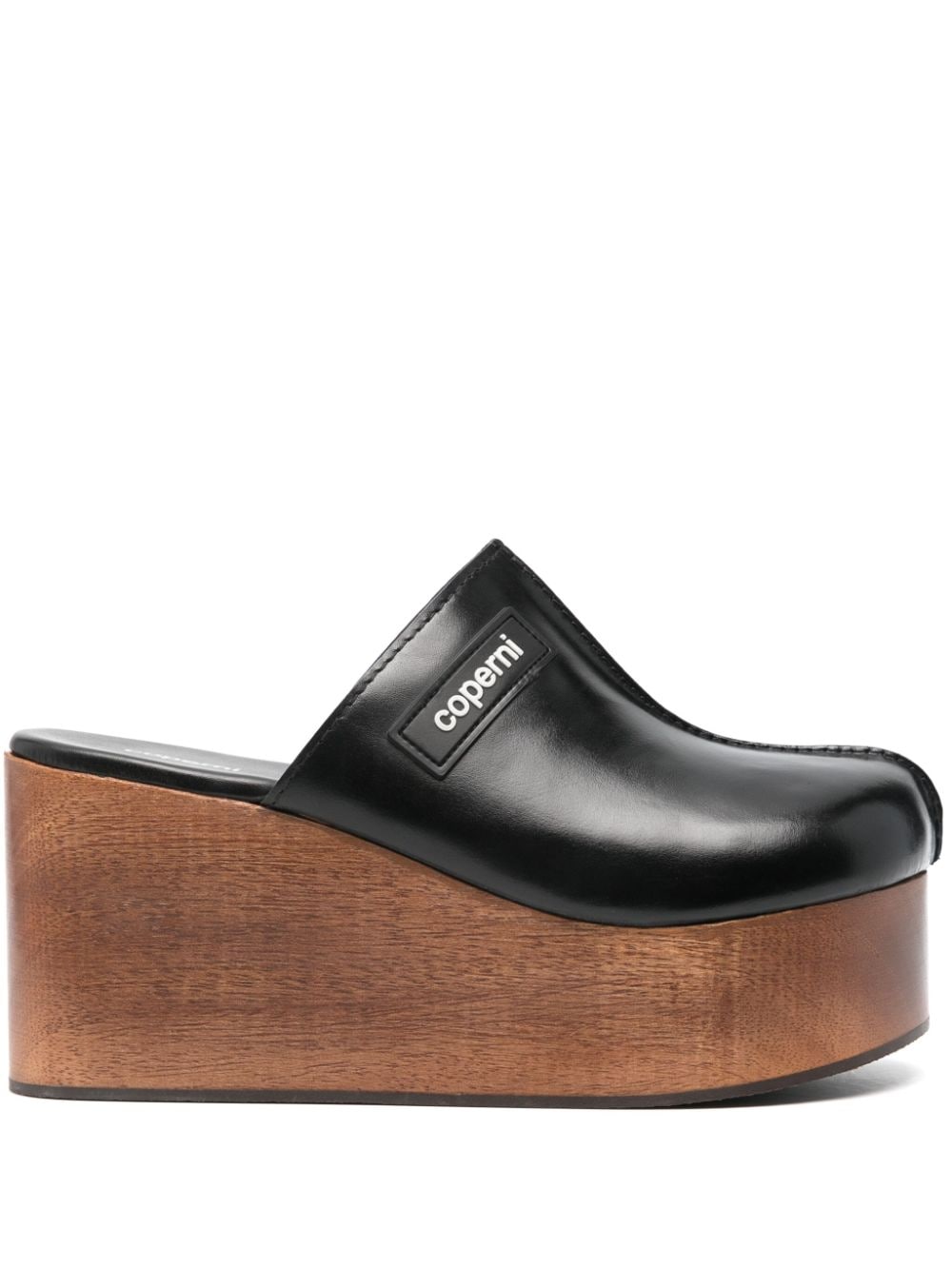 Coperni Clogs mit Plateau-Wedge 90mm - Schwarz von Coperni