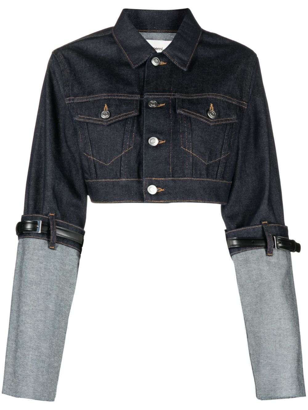 Coperni Klassische Cropped-Jeansjacke - Blau von Coperni