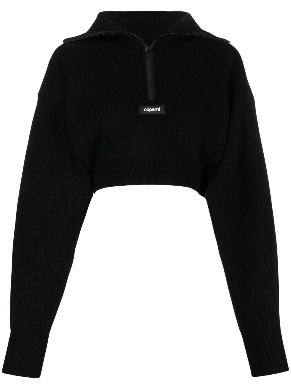 Coperni Cropped-Pullover mit Rollkragen - Schwarz von Coperni