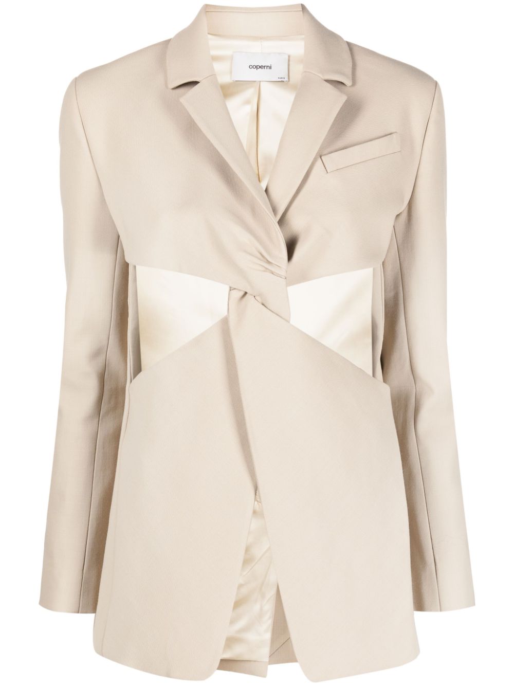 Coperni Blazer mit Cut-Outs - Nude von Coperni