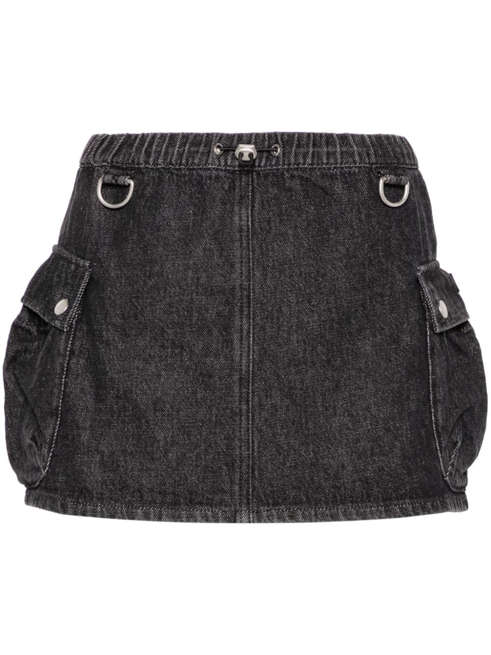 Coperni Cargo-Minirock aus Denim - Schwarz von Coperni