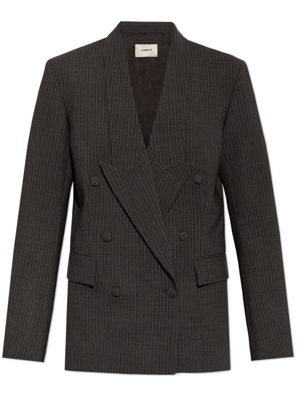 Coperni Doppelreihiger Blazer mit Nadelstreifen - Grau von Coperni